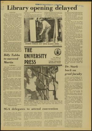 The University Press (Beaumont, Tex.), Vol. 26, No. 14, Ed. 1 Friday, February 13, 1976