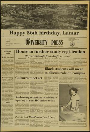 Lamar University Press (Beaumont, Tex.), Vol. 56, No. 4, Ed. 1 Friday, September 14, 1979