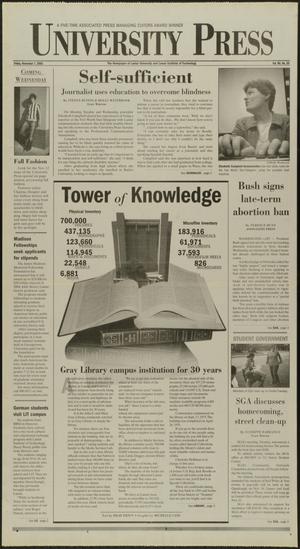 Primary view of object titled 'University Press (Beaumont, Tex.), Vol. 80, No. 20, Ed. 1 Friday, November 7, 2003'.