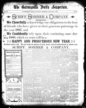 The Gainesville Daily Hesperian. (Gainesville, Tex.), Vol. 9, No. 32, Ed. 1 Saturday, January 7, 1888