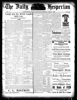 The Daily Hesperian (Gainesville, Tex.), Vol. 19, No. 76, Ed. 1 Thursday, April 1, 1897