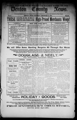 Denton County News. (Denton, Tex.), Vol. 4, No. 33, Ed. 1 Thursday, December 12, 1895