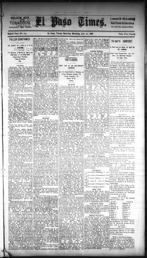 El Paso Times. (El Paso, Tex.), Vol. EIGHTH YEAR, No. 174, Ed. 1 Saturday, July 21, 1888