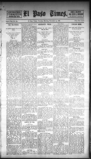 El Paso Times. (El Paso, Tex.), Vol. EIGHTH YEAR, No. 284, Ed. 1 Thursday, November 29, 1888