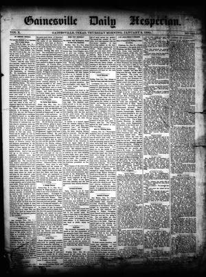 Gainesville Daily Hesperian. (Gainesville, Tex.), Vol. 10, No. 337, Ed. 1 Thursday, January 2, 1890