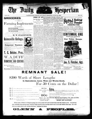 The Daily Hesperian (Gainesville, Tex.), Vol. 15, No. 115, Ed. 1 Saturday, June 24, 1893