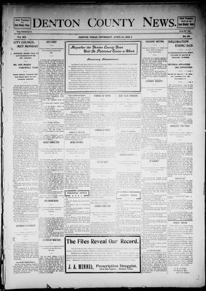 Denton County News. (Denton, Tex.), Vol. 12, No. 52, Ed. 1 Thursday, April 14, 1904