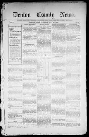 Primary view of object titled 'Denton County News. (Denton, Tex.), Vol. 3, No. 2, Ed. 1 Thursday, May 10, 1894'.