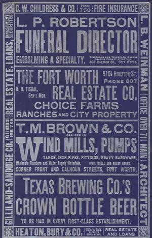Directory of the City of Fort Worth 1902-1903
