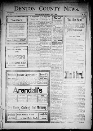 Denton County News. (Denton, Tex.), Vol. 12, No. 26, Ed. 1 Thursday, October 8, 1903