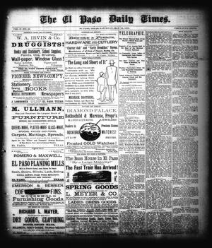 The El Paso Daily Times. (El Paso, Tex.), Vol. 2, No. 68, Ed. 1 Saturday, May 19, 1883