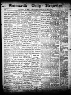 Gainesville Daily Hesperian. (Gainesville, Tex.), Vol. 10, No. 339, Ed. 1 Saturday, January 4, 1890