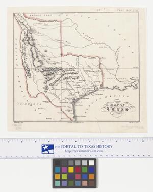Primary view of object titled 'Map of Texas'.