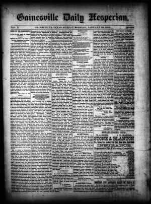Gainesville Daily Hesperian. (Gainesville, Tex.), Vol. 10, No. 358, Ed. 1 Sunday, January 26, 1890