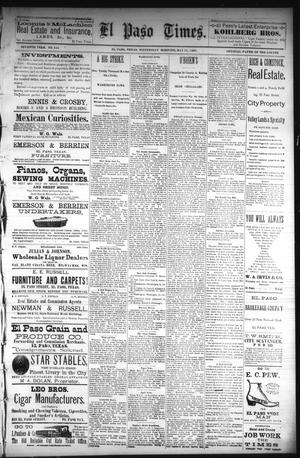 El Paso Times. (El Paso, Tex.), Vol. Seventh Year, No. 114, Ed. 1 Wednesday, May 18, 1887