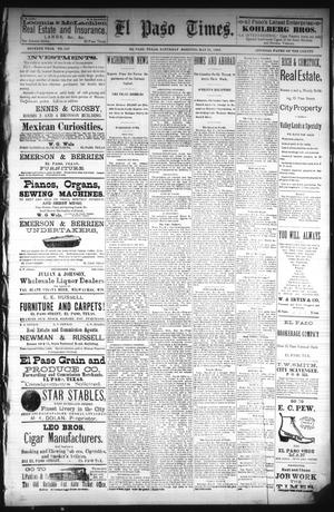 El Paso Times. (El Paso, Tex.), Vol. Seventh Year, No. 117, Ed. 1 Saturday, May 21, 1887