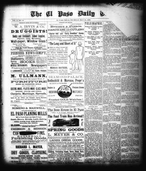 The El Paso Daily Times. (El Paso, Tex.), Vol. 2, No. 72, Ed. 1 Thursday, May 24, 1883