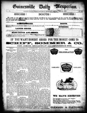 Gainesville Daily Hesperian. (Gainesville, Tex.), Vol. 10, No. 251, Ed. 1 Saturday, September 21, 1889