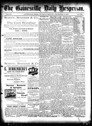 The Gainesville Daily Hesperian. (Gainesville, Tex.), Vol. 12, No. 288, Ed. 1 Thursday, September 10, 1891