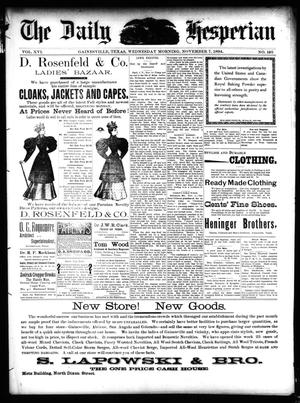 The Daily Hesperian (Gainesville, Tex.), Vol. 16, No. 195, Ed. 1 Wednesday, November 7, 1894