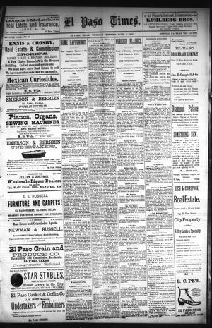 El Paso Times. (El Paso, Tex.), Vol. Seventh Year, No. 80, Ed. 1 Thursday, April 7, 1887