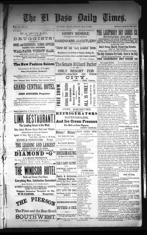 The El Paso Daily Times. (El Paso, Tex.), Vol. 3, No. 56, Ed. 1 Friday, May 9, 1884