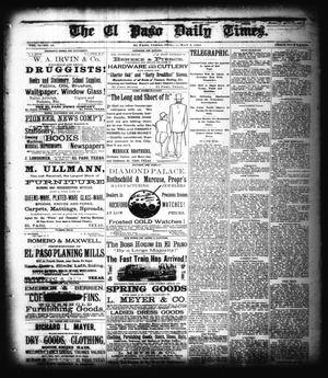 The El Paso Daily Times. (El Paso, Tex.), Vol. 2, No. 55, Ed. 1 Friday, May 4, 1883