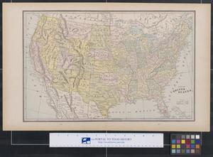 Primary view of object titled 'Map of the United States'.