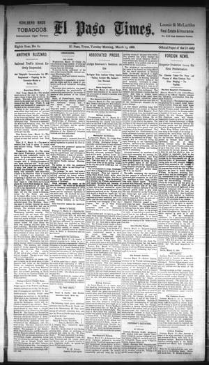 El Paso Times. (El Paso, Tex.), Vol. Eighth Year, No. 62, Ed. 1 Tuesday, March 13, 1888