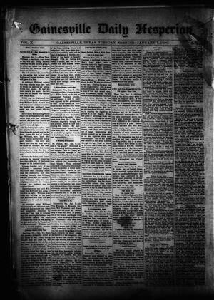 Gainesville Daily Hesperian. (Gainesville, Tex.), Vol. 10, No. 341, Ed. 1 Tuesday, January 7, 1890