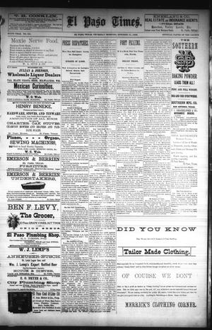 El Paso Times. (El Paso, Tex.), Vol. Sixth Year, No. 251, Ed. 1 Thursday, October 21, 1886
