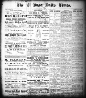 The El Paso Daily Times. (El Paso, Tex.), Vol. 2, No. 162, Ed. 1 Sunday, September 9, 1883