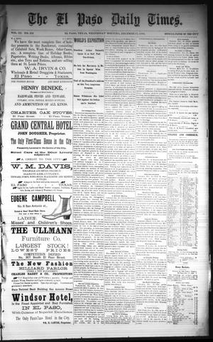 The El Paso Daily Times. (El Paso, Tex.), Vol. 3, No. 212, Ed. 1 Wednesday, December 17, 1884