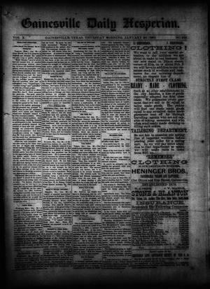 Gainesville Daily Hesperian. (Gainesville, Tex.), Vol. 10, No. 355, Ed. 1 Thursday, January 23, 1890