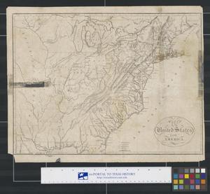 Primary view of object titled 'Map of the United States of America'.