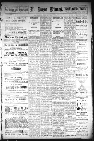 El Paso Times. (El Paso, Tex.), Vol. Seventh Year, No. 140, Ed. 1 Friday, June 17, 1887