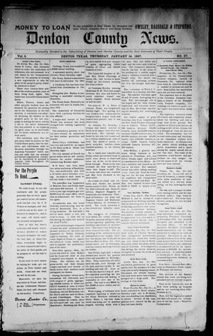 Denton County News. (Denton, Tex.), Vol. 5, No. 37, Ed. 1 Thursday, January 14, 1897