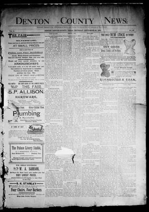 Primary view of object titled 'Denton County News. (Denton, Tex.), Vol. 2, No. 22, Ed. 1 Thursday, September 28, 1893'.