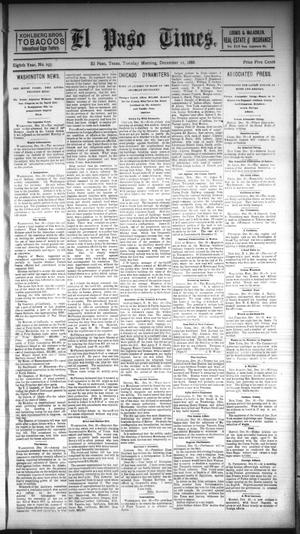 El Paso Times. (El Paso, Tex.), Vol. EIGHTH YEAR, No. 293, Ed. 1 Tuesday, December 11, 1888
