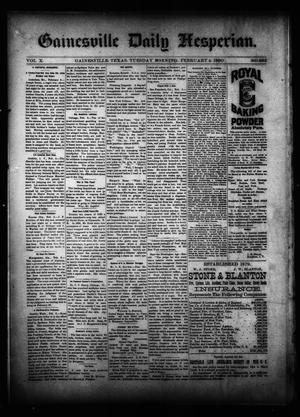 Gainesville Daily Hesperian. (Gainesville, Tex.), Vol. 10, No. 365, Ed. 1 Tuesday, February 4, 1890