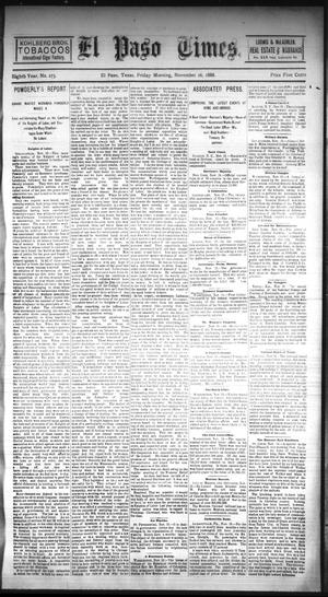 El Paso Times. (El Paso, Tex.), Vol. EIGHTH YEAR, No. 273, Ed. 1 Friday, November 16, 1888