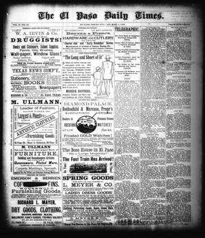 The El Paso Daily Times. (El Paso, Tex.), Vol. 2, No. 52, Ed. 1 Tuesday, May 1, 1883