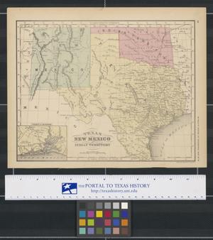 Primary view of object titled 'Texas, New Mexico and Indian Territory'.