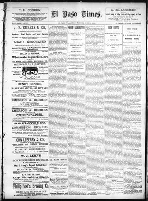 El Paso Times. (El Paso, Tex.), Vol. SIXTH YEAR, No. 138, Ed. 1 Friday, June 11, 1886
