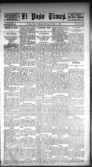 El Paso Times. (El Paso, Tex.), Vol. EIGHTH YEAR, No. 294, Ed. 1 Wednesday, December 12, 1888
