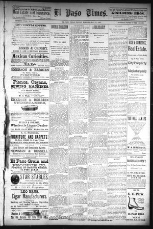 El Paso Times. (El Paso, Tex.), Vol. Seventh Year, No. 122, Ed. 1 Friday, May 27, 1887