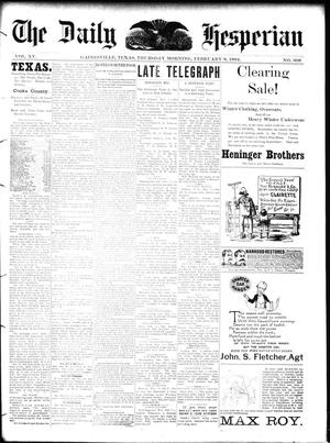The Daily Hesperian (Gainesville, Tex.), Vol. 15, No. 308, Ed. 1 Thursday, February 8, 1894