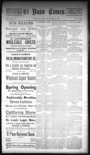 El Paso Times. (El Paso, Tex.), Vol. NINTH YEAR, No. 117, Ed. 1 Sunday, May 19, 1889