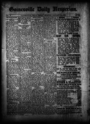 Primary view of object titled 'Gainesville Daily Hesperian. (Gainesville, Tex.), Vol. 10, No. 356, Ed. 1 Friday, January 24, 1890'.