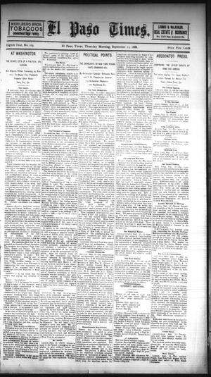 El Paso Times. (El Paso, Tex.), Vol. EIGHTH YEAR, No. 219, Ed. 1 Thursday, September 13, 1888